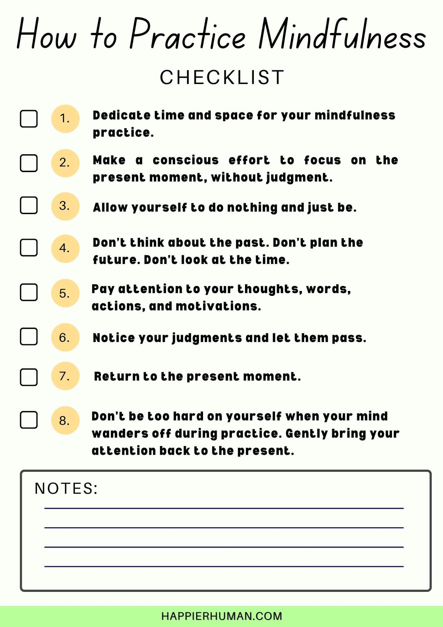 Printable DBT Mindfulness Worksheets