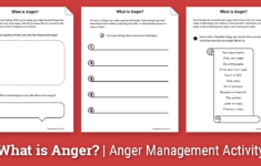 Anger Activity For Children What Is Anger Worksheet Therapist Aid