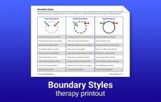 Boundary Styles Worksheet Therapist Aid