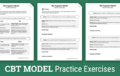 CBT Practice Exercises Worksheet Therapist Aid
