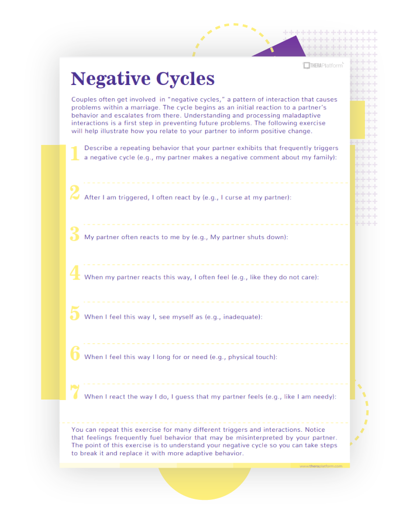 DBT Worksheets For Couples