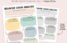 DBT Behavior Chain Analysis Therapy Worksheet DBT Worksheet Etsy de