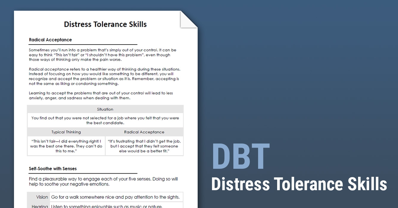 Therapist Aid DBT Worksheets