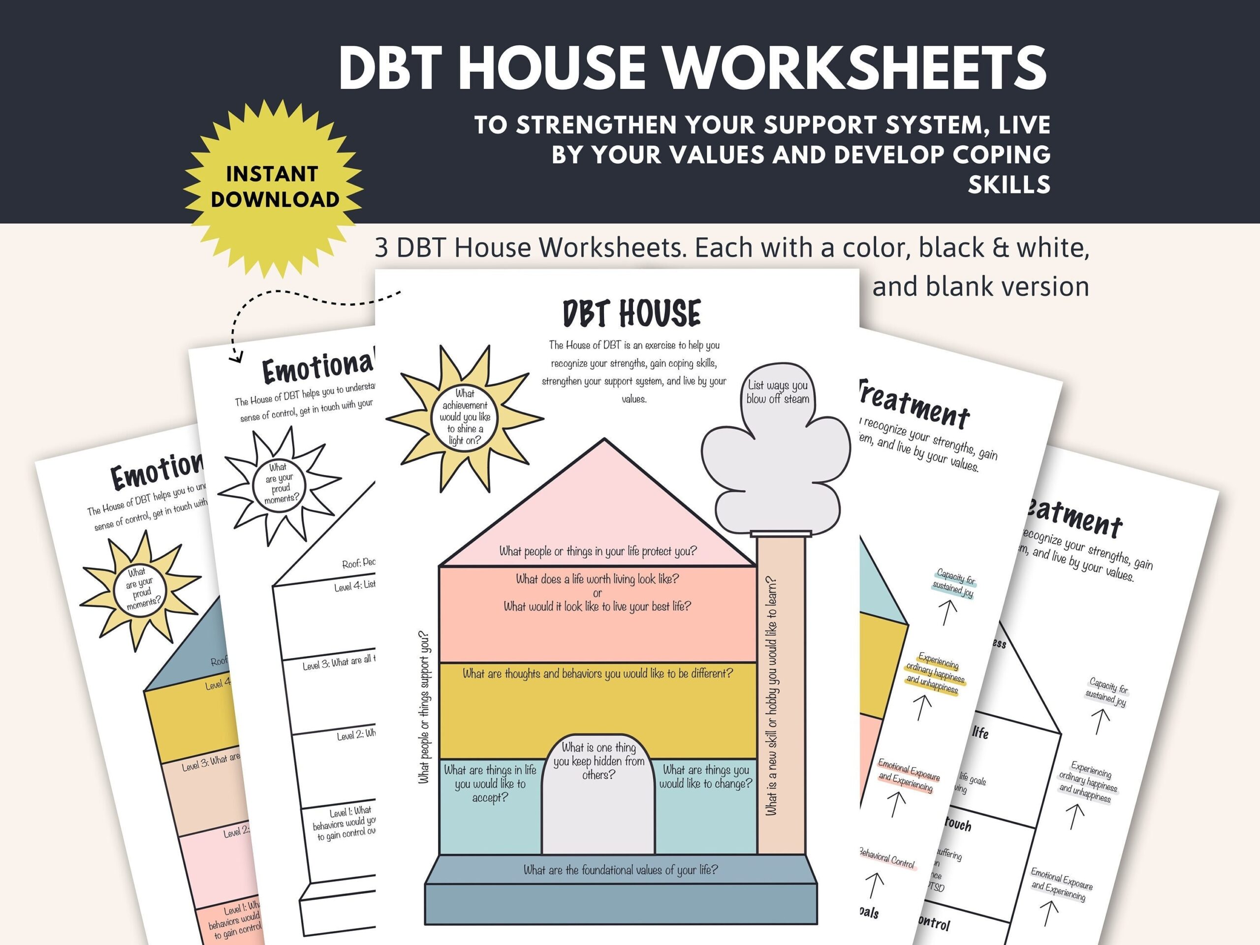 DBT For Eating Disorders Worksheets