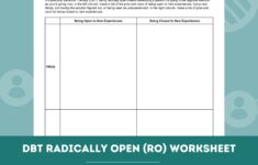 DBT Radically Open RO Worksheet Editable Fillable PDF Etsy