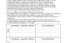 DBT Self Help Resources Pros And Cons Of Practicing Mindfulness Fill This Worksheet Out When You Are Try Dbt Mindfulness Therapy Worksheets Dbt Self Help
