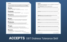DBT Skill ACCEPTS Worksheet Therapist Aid