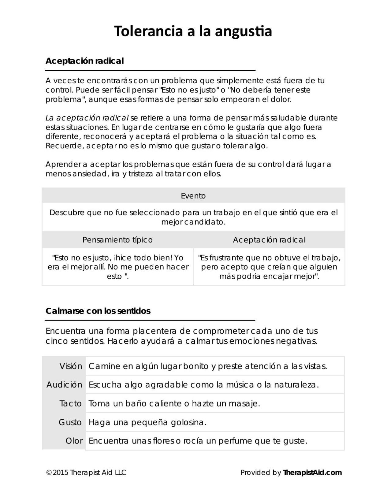 Dbt Skills Worksheets