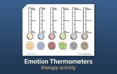 Emotion Thermometers Worksheet Therapist Aid