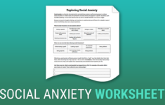 Exploring Social Anxiety Worksheet Therapist Aid