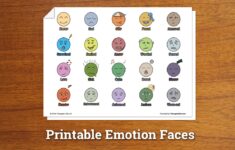 Printable Emotion Faces Worksheet Therapist Aid