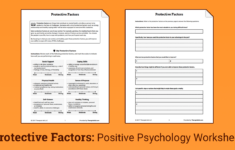 Protective Factors Worksheet Therapist Aid