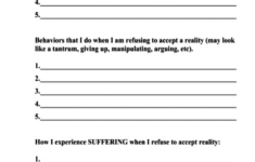 Reality Acceptance Worksheet DBT SKILLS APPLICATION SELF HELP Therapy Worksheets Cbt Therapy Worksheets Dbt Worksheets