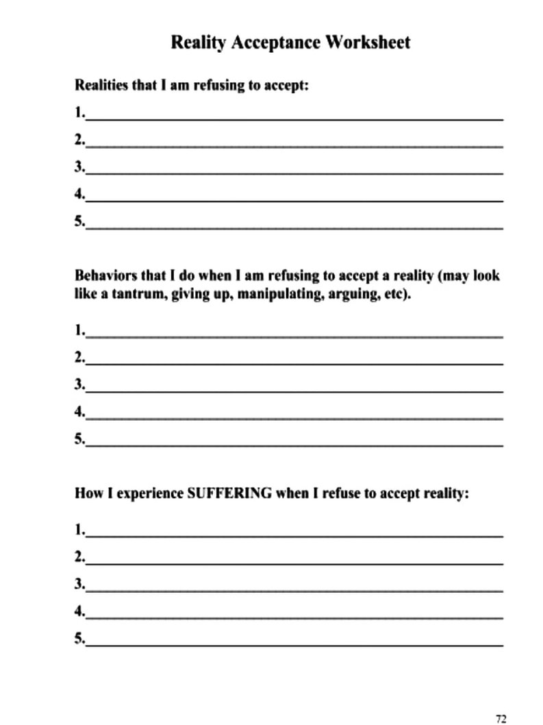Free DBT Worksheets For Teens