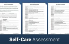 Self Care Assessment Worksheet Therapist Aid