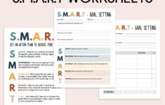 SMART Goals Template SMART Goals Worksheet Smart Goal Etsy Ireland