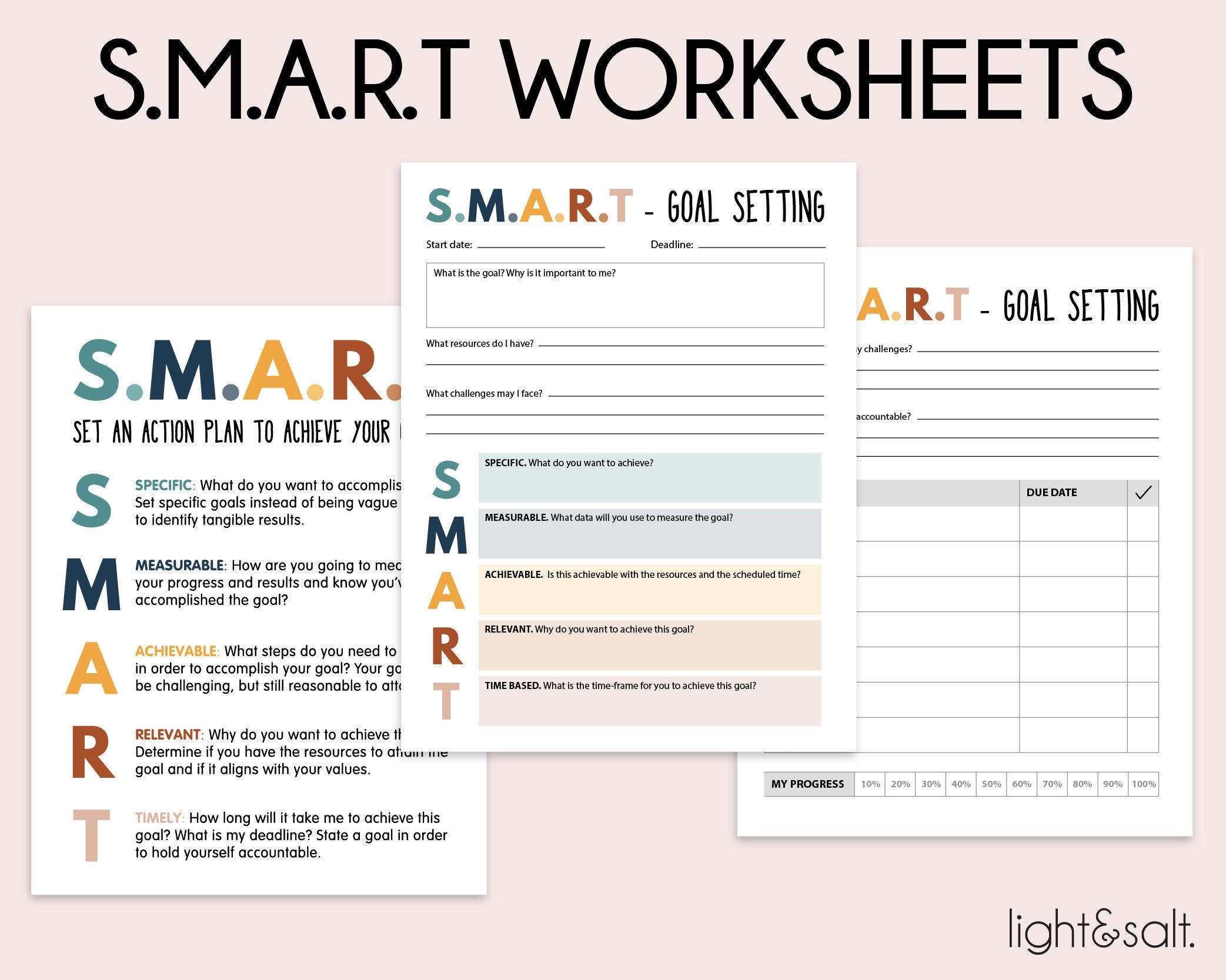 DBT Smart Goals Worksheet