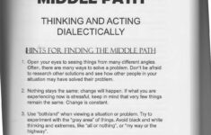 The Art Of Dialectical Behavior Therapy Walking The Middle Path Dialectical Behavior Therapy Therapy Worksheets Dbt Therapy