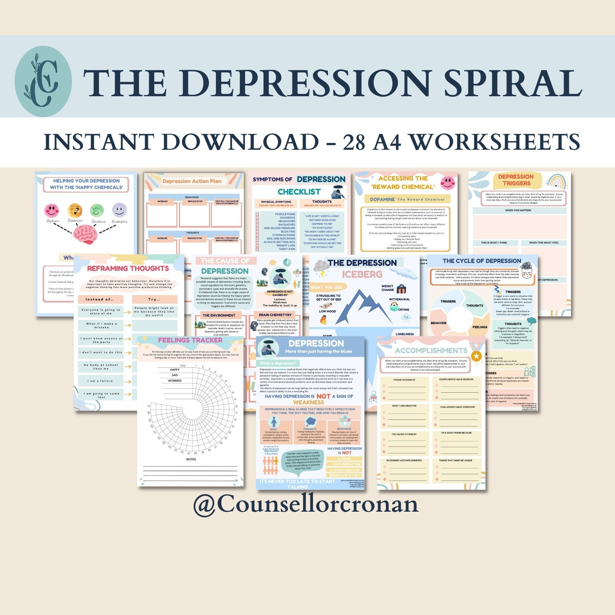 DBT For Depression Worksheets