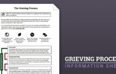The Grieving Process Worksheet Therapist Aid