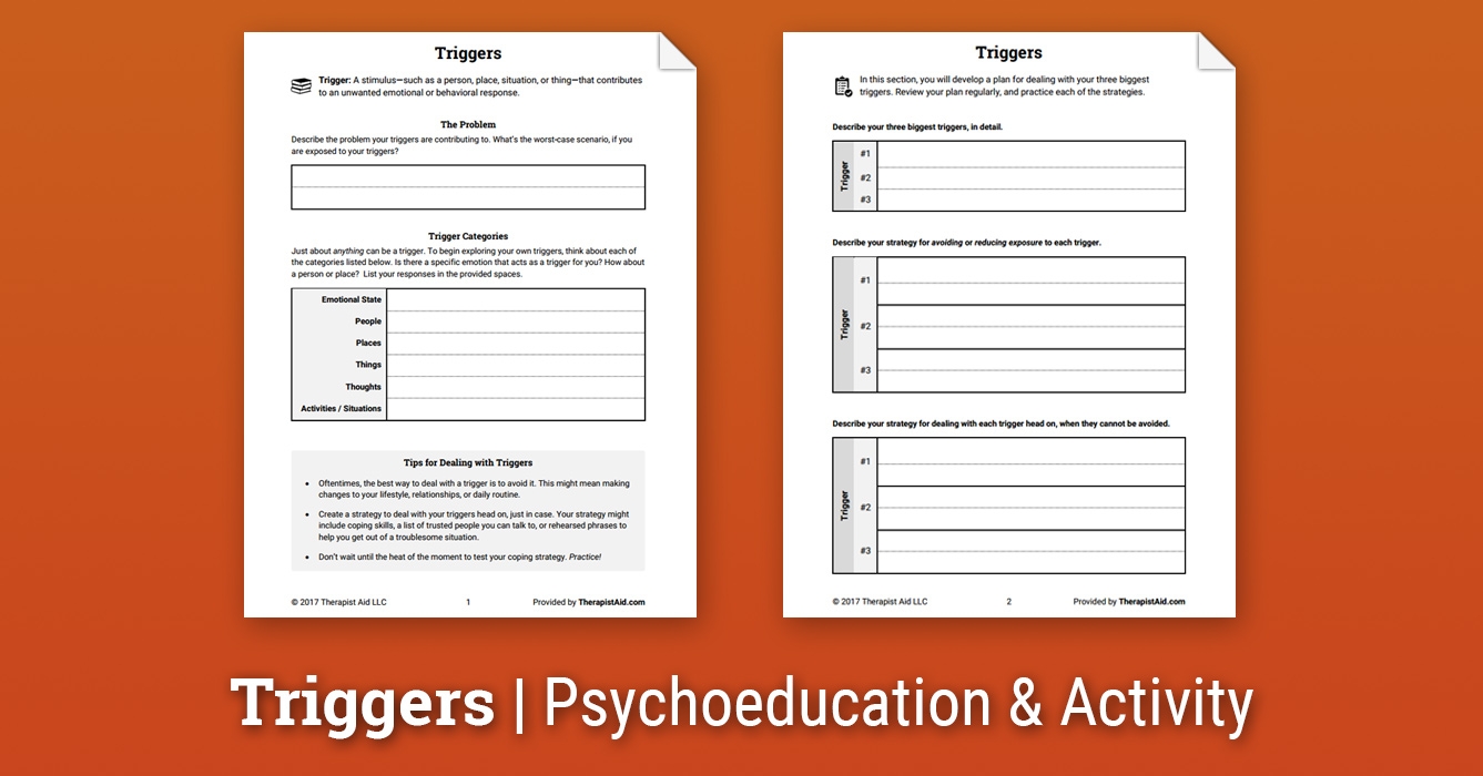 Therapist Aid Substance Abuse Worksheets