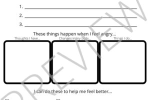 Therapy Worksheets For Kids With Anger