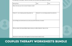 Couples Therapy Worksheets Bundle Pdfs Editable Fillable Printable PDF Templates Counselors Psychologists Therapists Etsy Denmark