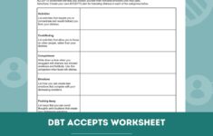 DBT ACCEPTS Worksheet Editable Fillable PDF Template For Counselors Psychologists Social Workers Therapists Etsy