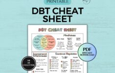 DBT Cheat Sheet DBT Skills Therapy Worksheet Therapy Office Decor Therapy Resources Coping Skills BPD Printable Pdf Etsy