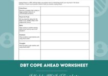 Coping Ahead Dbt Worksheet