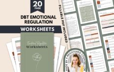 DBT Emotional Regulation Worksheets DBT Skills Dbt Cheat Sheet Therapy Worksheets Anxiety Relief Social Psychology Group Therapy SEL Etsy