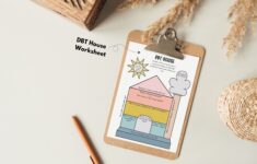 DBT House Worksheets For Self Growth Self esteem Building Growth Mindset Therapy Office Decor DBT Skills Borderline Aid Crisis Plan Aid Etsy Denmark