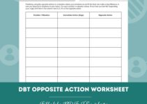 Dbt Opposite Action Worksheet Pdf