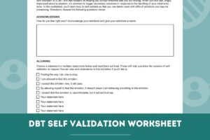 Dbt Validation Worksheet Pdf