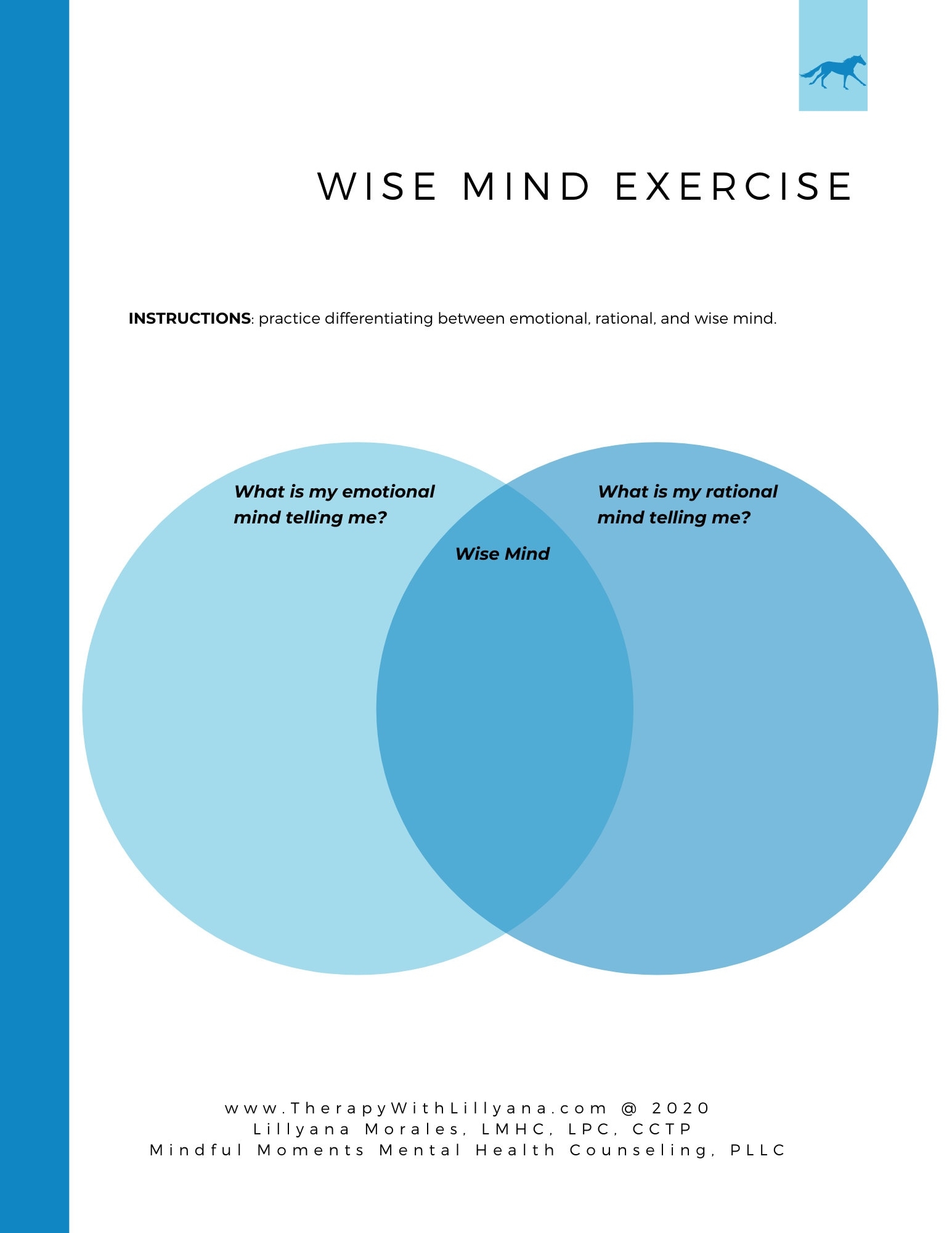 Practice Wise Mind Dbt Worksheet