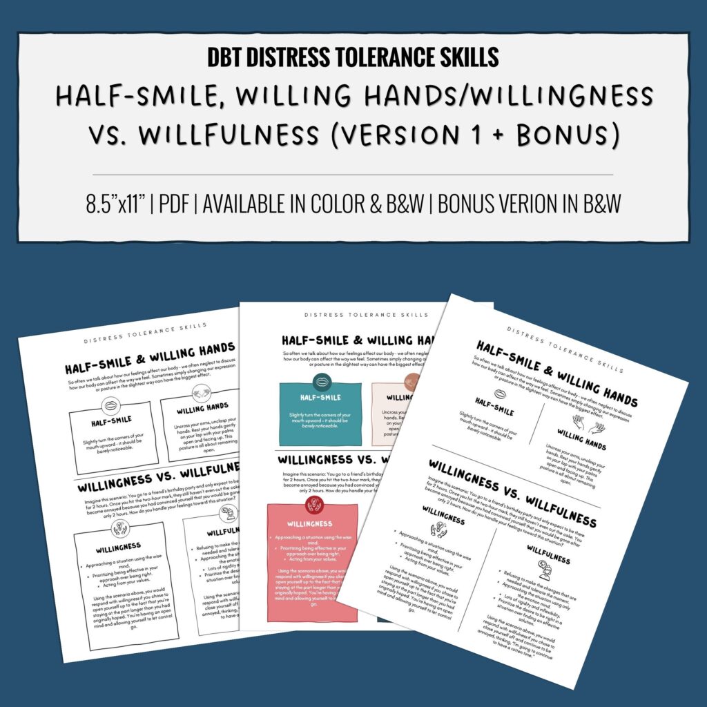 Half Smile And Willing Hands Willingness Vs Willfulness DBT Skills ...