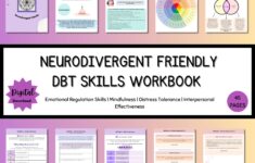 Neurodivergent Friendly DBT Skills DBT Worksheets DBT Emotional Regulation Neurodivergent Autism Bpd Therapy Worksheets Borderline Etsy