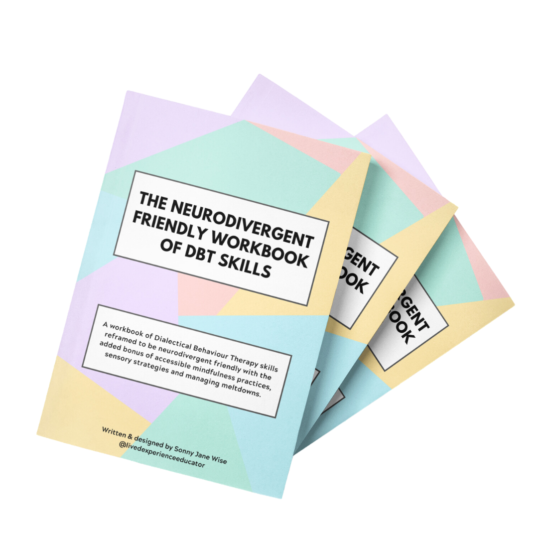 Neurodivergent Friendly Workbook Of DBT Skills Digital Version Lived Experience Educator