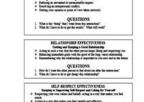 Dbt Relationships Worksheets