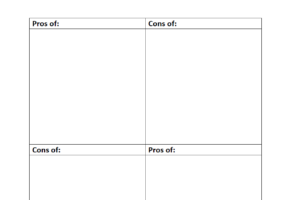 Dbt Pro Con Worksheet