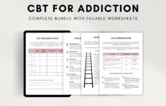 Addiction Worksheets CBT Tools Sobriety Planner Relapse Prevention Plan Substance Use Counselor Addiction Recovery For Adults Etsy