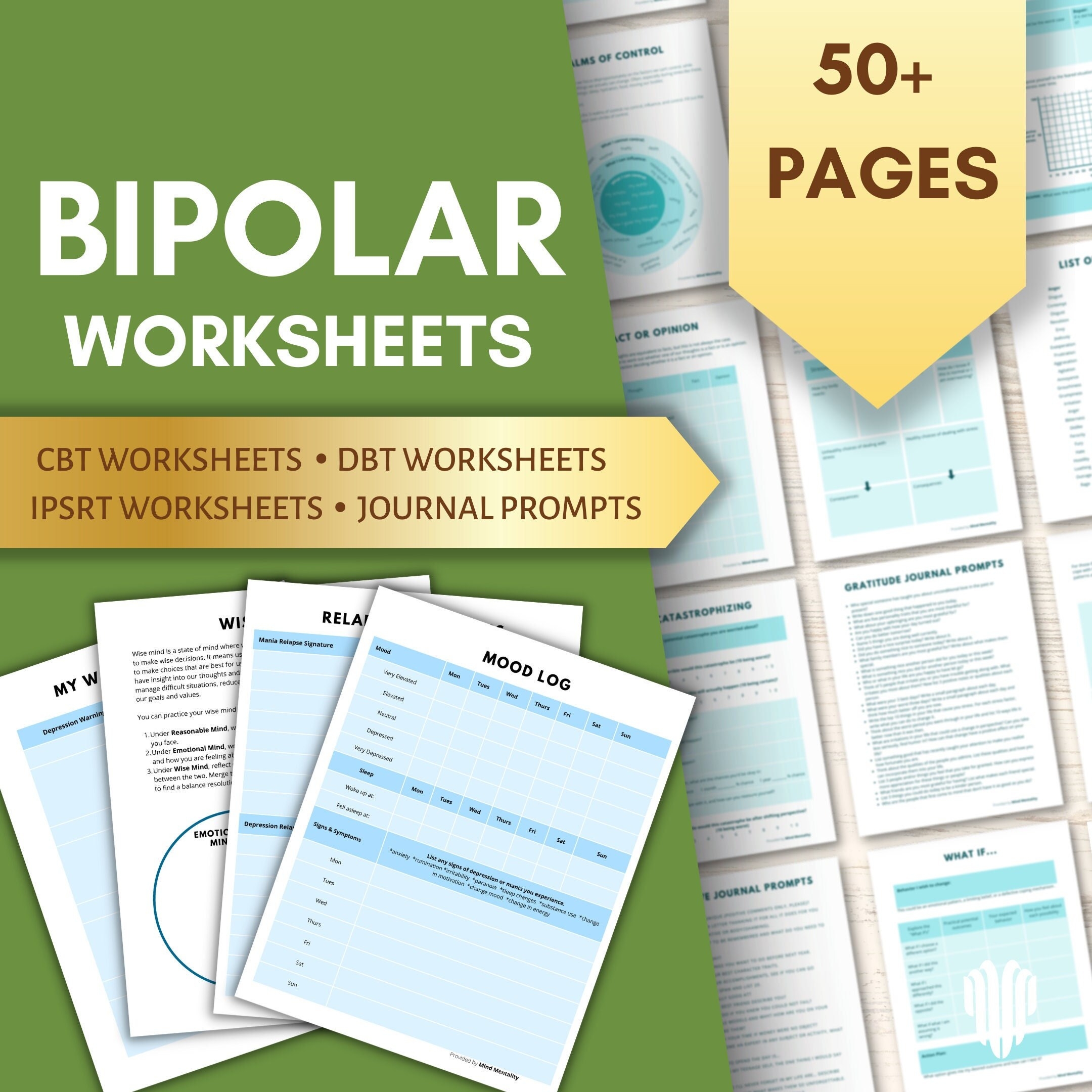 Bipolar Worksheet Bipolar Disorder Cognitive Therapy Mood Tracker Coping Skills DBT Worksheets CBT Worksheets IPSRT Worksheet Etsy