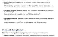 CBT For Psychosis Worksheets Example Free PDF Download