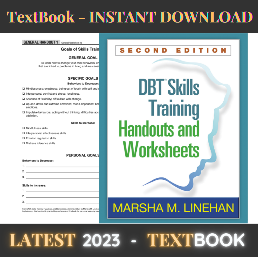 Dbt Skills Training Handouts And Worksheets Reproducible Materials