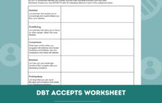 DBT ACCEPTS Worksheet Editable Fillable PDF Template For Counselors Psychologists Social Workers Therapists Etsy