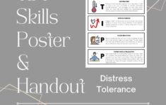 DBT Distress Tolerance TIPP Skills Poster And Handout Etsy