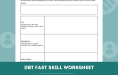 DBT FAST Skill Worksheet Editable Fillable PDF Template For Counselors Psychologists Social Workers Therapists Etsy