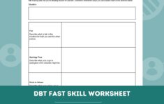 DBT FAST Skill Worksheet Editable Fillable PDF Template For Counselors Psychologists Social Workers Therapists Etsy Sweden