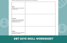 DBT GIVE Skill Worksheet Editable Fillable PDF Template For Counselors Psychologists Social Workers Therapists Etsy Israel