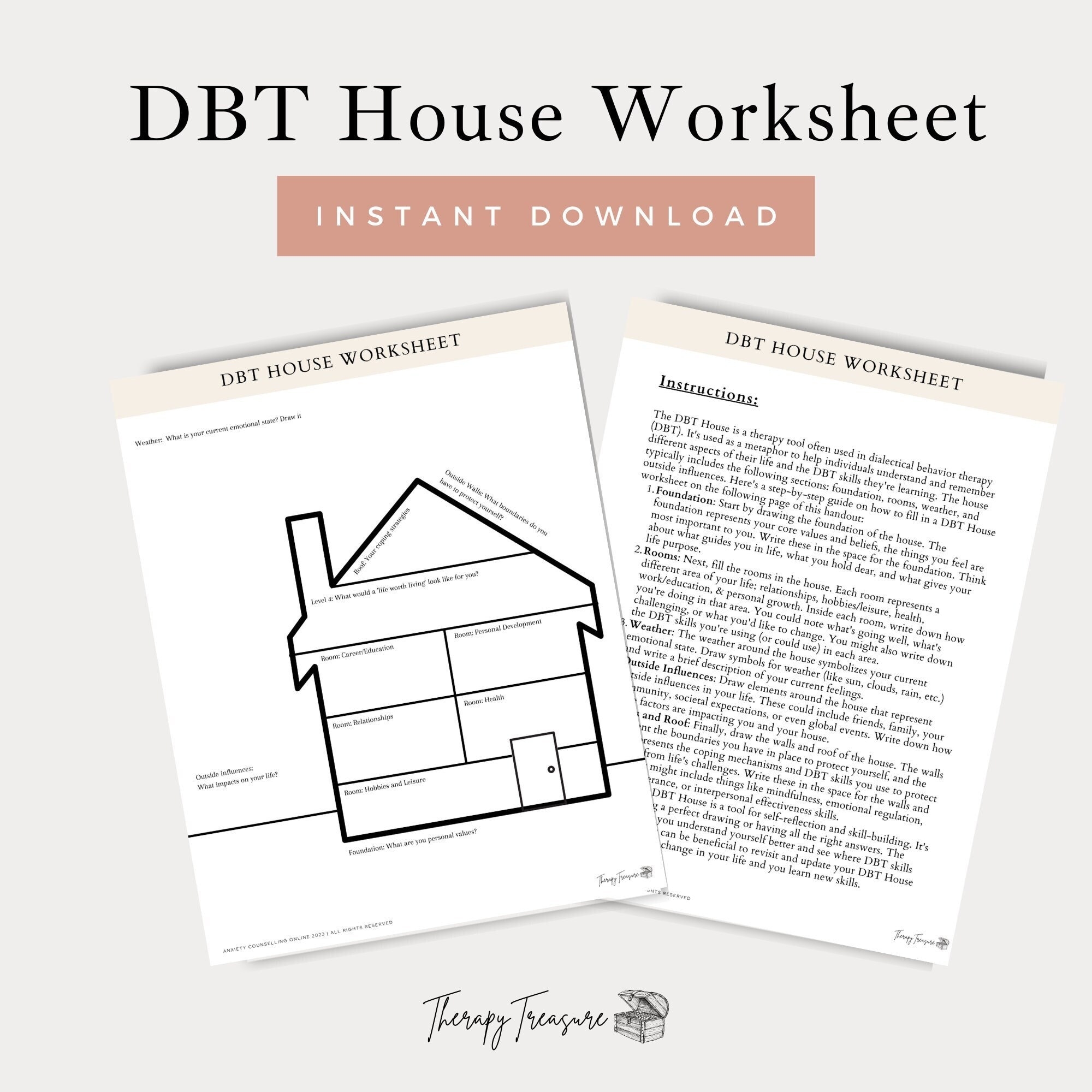 Dbt House Of Foundation Worksheet For Addiction